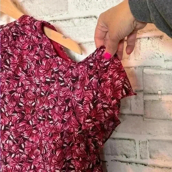 Michael Kors‎ Pink Cold Shoulder Blouse - Picture 9 of 9